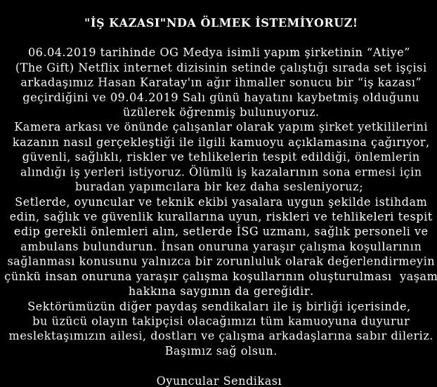 Bir çalışan hayatını kaybetti Atiye dizisinin setinde korkunç kaza! - Resim: 4