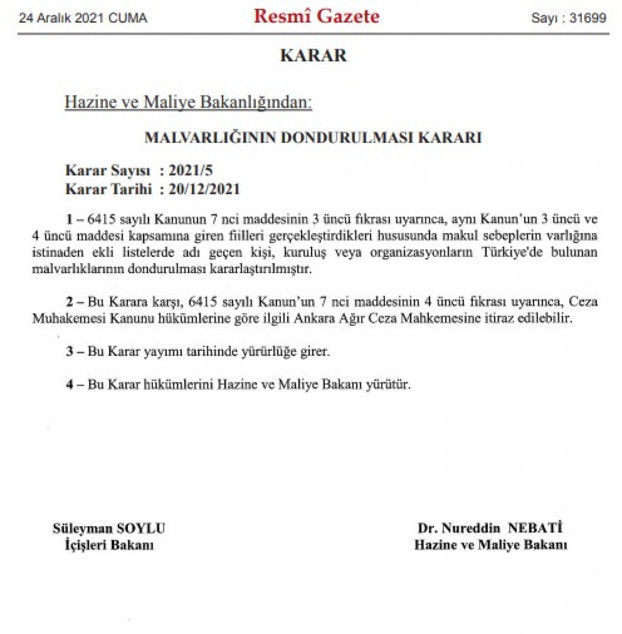 Çok sayıda terör örgütü üyesinin mal varlıkları donduruldu - Resim: 0