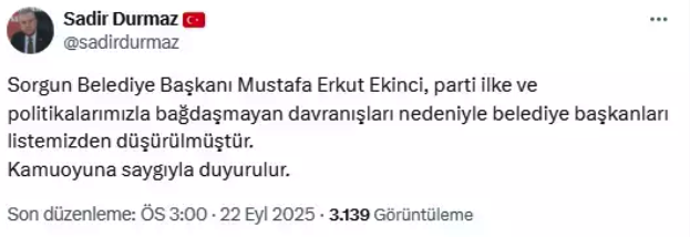 MHP'li belediye başkanından şaşırtan istifa! Partiyle yollarını ayırdı - Resim: 2