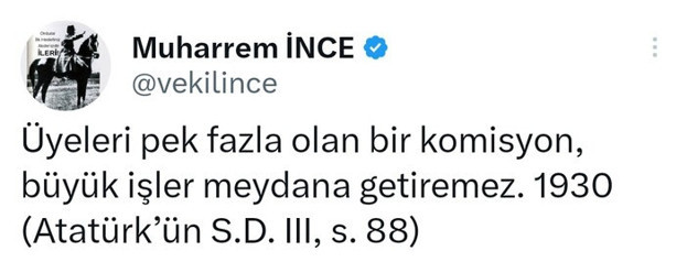 Muharrem İnce'den Atatürk'ün sözüyle 6'lı masaya gönderme - Resim: 0