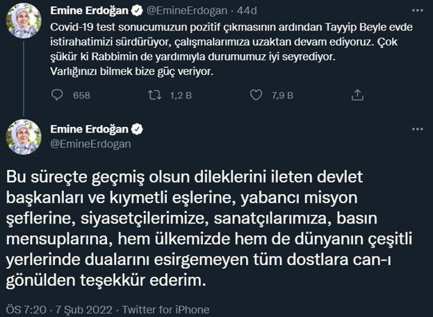 Emine Erdoğan: Durumumuz iyi seyrediyor - Resim: 0