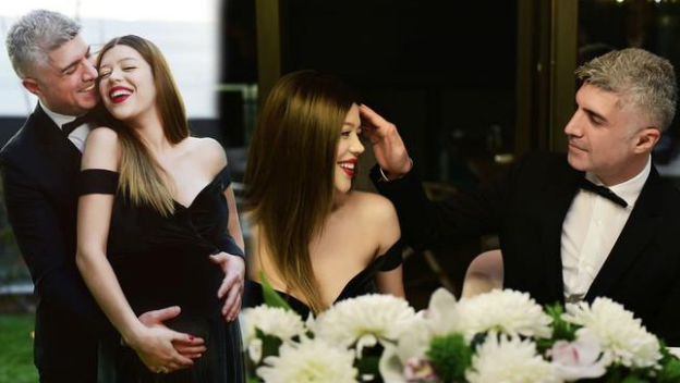 Özcan Deniz ile Feyza Aktan'ın düğününde elbise detayı - Resim: 2