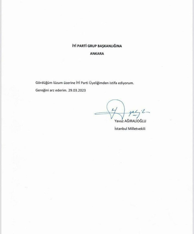 İYİ Partili Ağıralioğlu partisinden istifa etti - Resim: 0