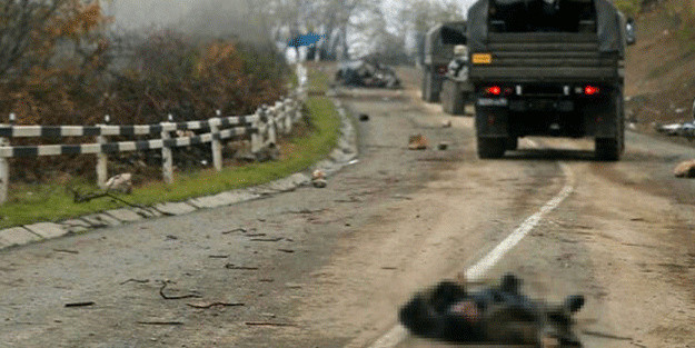 Ermenistan askerlerinin cesetlerini bırakarak gidiyor - Resim: 0