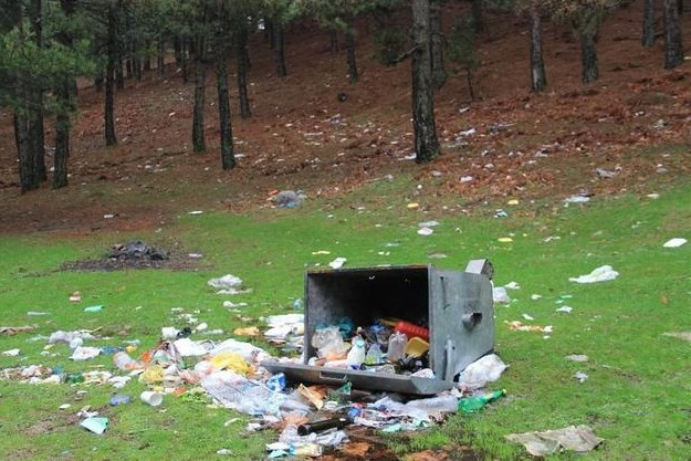 Hava ısındı Kaz  Dağları çöplüğe döndü - Resim: 7