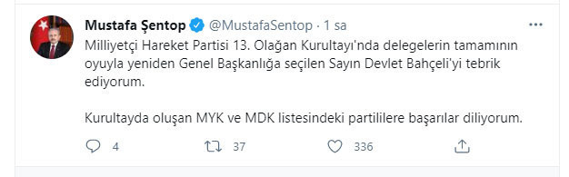 TBMM Başkanı Mustafa Şentop MHP lideri Devlet Bahçeli'yi tebrik etti - Resim: 0