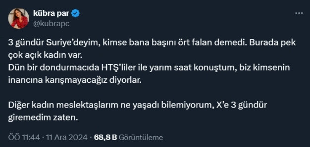 Kübra Par'dan Nagehan Alçı’ya 'başörtüsü' göndermesi - Resim: 1