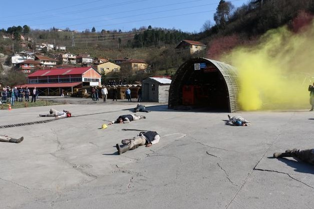 660 kişi ile gerçeği aratmayan tatbikat - Resim: 1