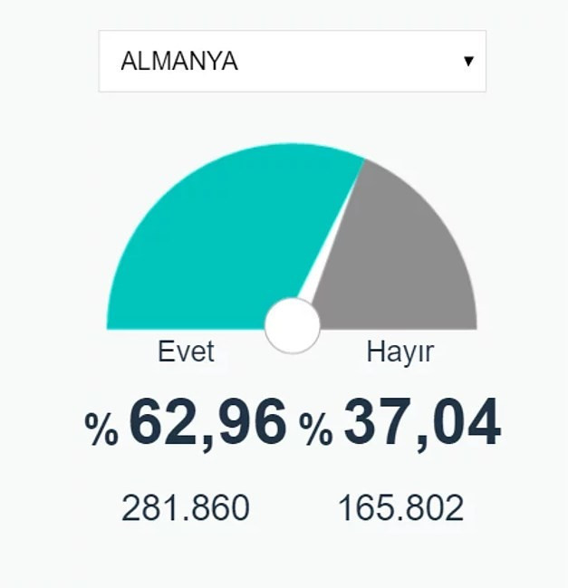 Ülke ülke yurt dışı referandum sonuçları Almanya'ya bakın - Resim: 1