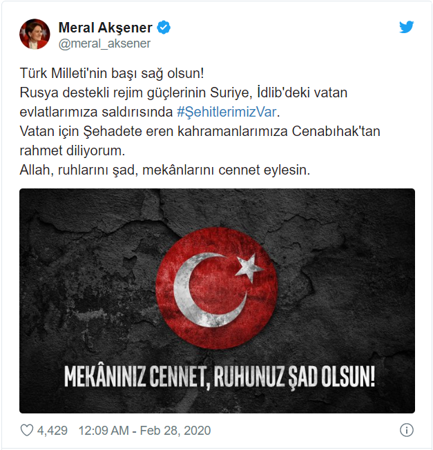 İdlib'te şehit düşen askerlerimiz için başsağlığı mesajları - Resim: 3