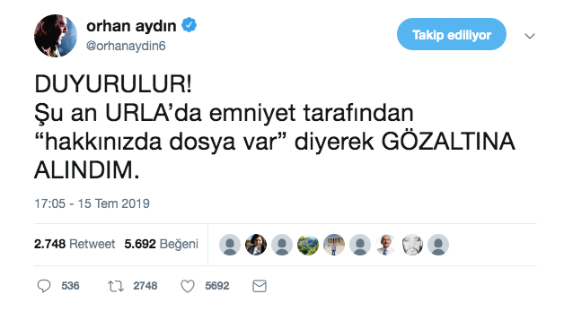Orhan Aydın kimdir neden gözaltına aldı Orhan Aydın twitter'da ne yazmıştı - Resim: 3