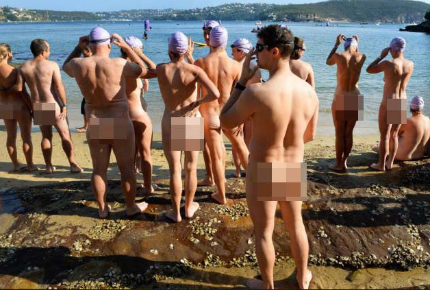 Okyanusta çırılçıplak yüzdüler - Resim: 1