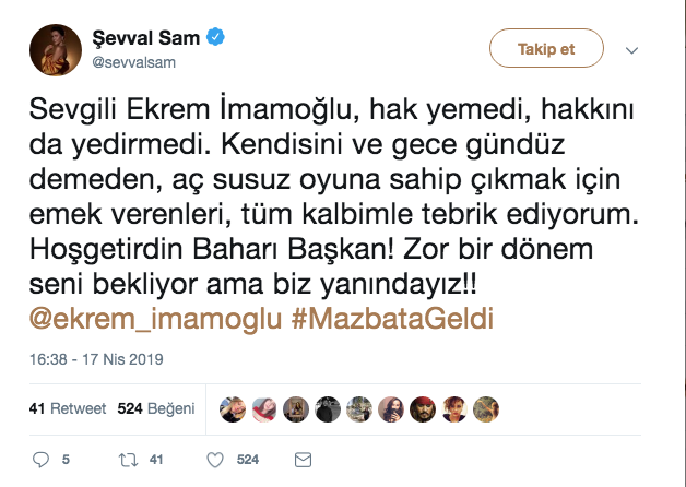 Ekrem İmamoğlu'nun mazbata alışını kutlayan ünlüler sosyal medyayı yıktı! - Resim: 4