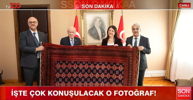 Öcalan'dan Devlet Bahçeli'ye özel dokuma kilim - Resim: 0
