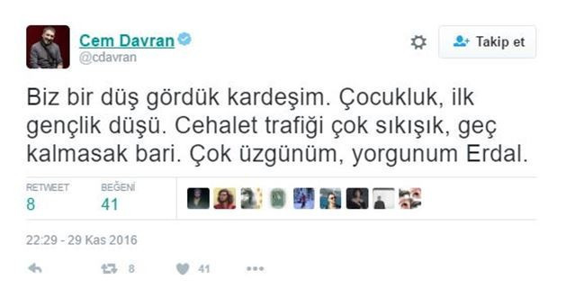 Erdal Tosun'un ölümü hangi ünlü ne dedi - Resim: 3
