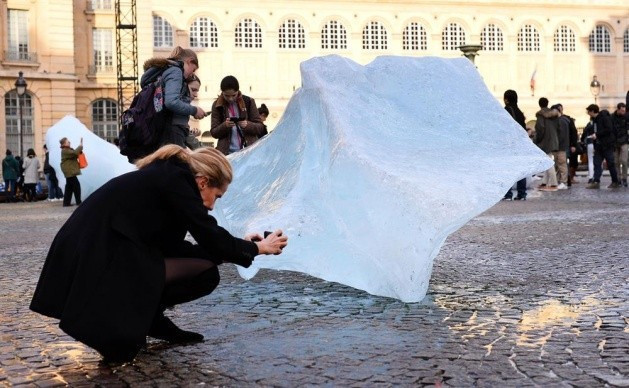 Grönland'ın eriyen buzulları Paris'te - Resim: 3