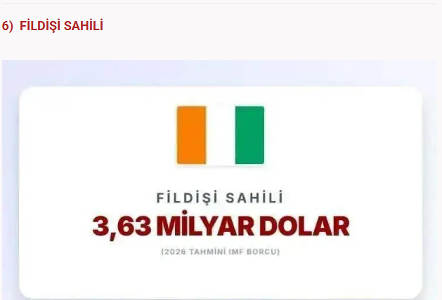Türkiye'nin borcu açıklandı: IMF'ye en çok borcu olan ülkeler belli oldu - Resim: 28