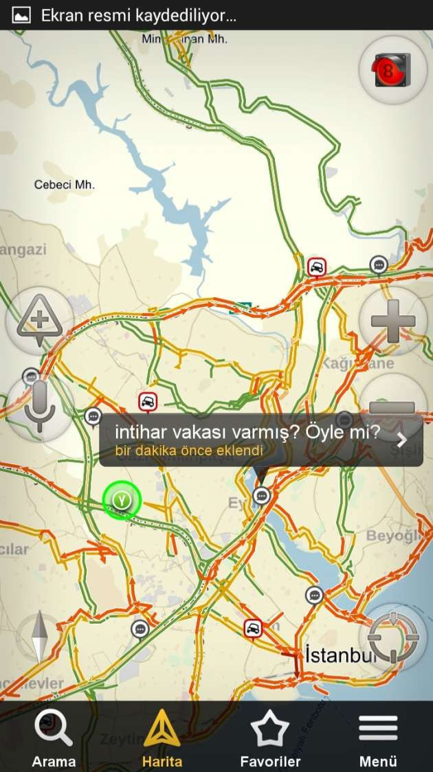 İntihar teşebbüsü trafiği kilitleyince... - Resim: 1