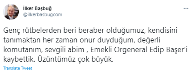 Emekli Orgeneral Halit Edip Başer 79 yaşında hayatını kaybetti - Resim: 0