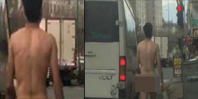 Çıplak vatandaş sokakları karıştırdı gören... - Resim: 1