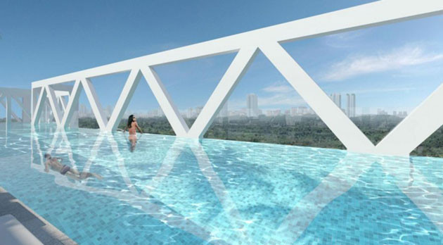 Singapur Sky Habitat Gökdelenleri göz kamaştırdı! - Resim: 2