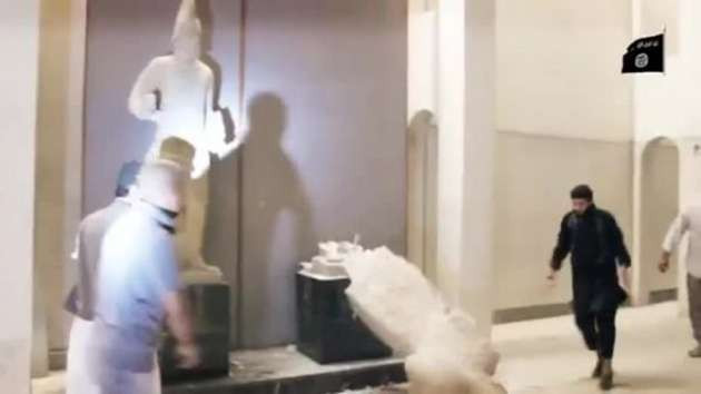 IŞİD binlerce yıllık heykelleri yok etti - Resim: 4