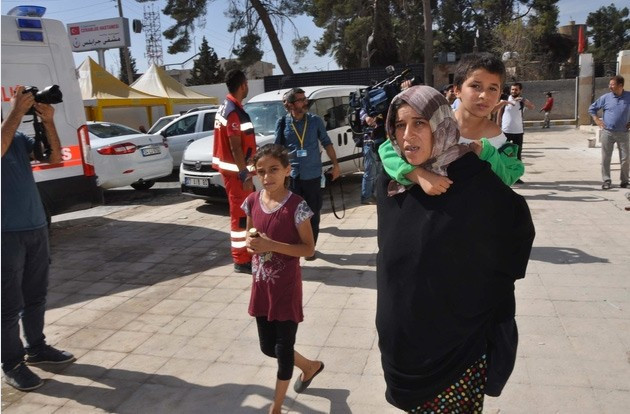 Cerablus'ta dikkat çeken polis kepleri - Resim: 1