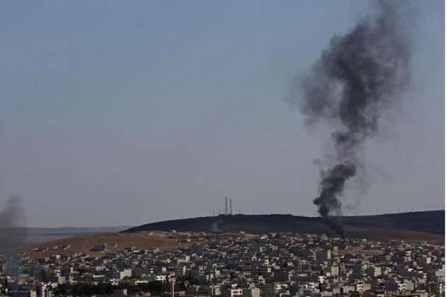 Kobani'den dumanlar yükseliyor - Resim: 3