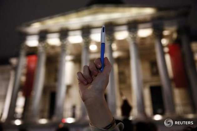 Hebdo'ya düzenlenen saldırı protesto ediliyor  - Resim: 2