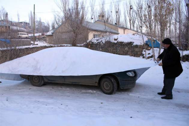 Araçlara battaniyeli önlem! - Resim: 1
