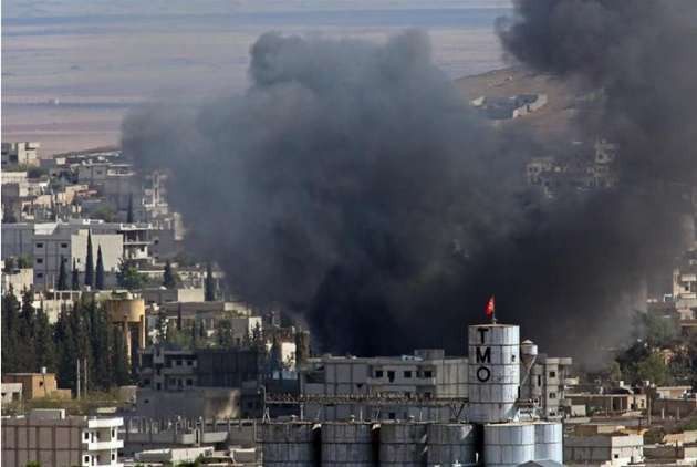 Kobani'den dumanlar yükseliyor - Resim: 1