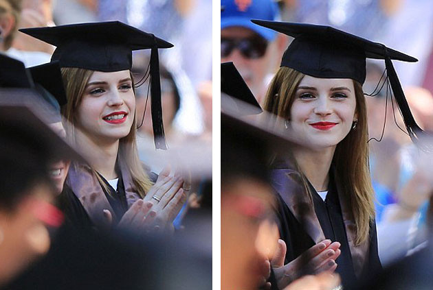 Emma Watson'un mezuniyet töreni kameralara yakalandı - Resim: 4