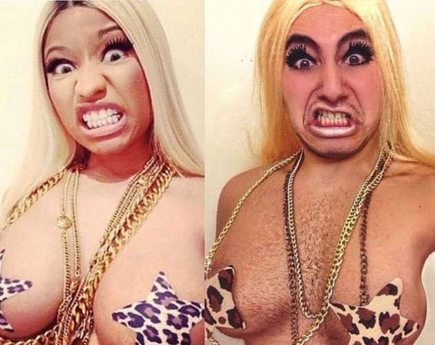 Erkekler bayan starları taklit etmeye çalışırsa... - Resim: 2