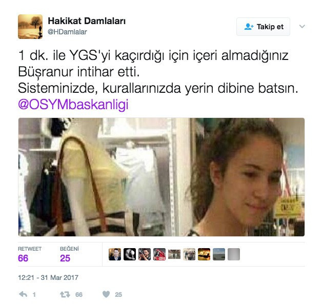 YGS'ye giremediği için intihar eden Büşranur Kalaycı için tepkiler büyüyor - Resim: 3