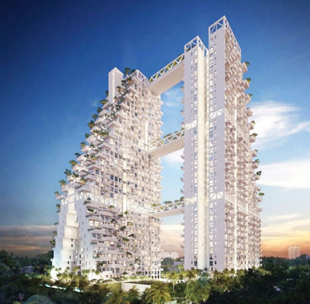Singapur Sky Habitat Gökdelenleri göz kamaştırdı! - Resim: 1