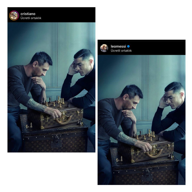 Lionel Messi ve Cristiano Ronaldo'dan ortak paylaşım - Resim: 0