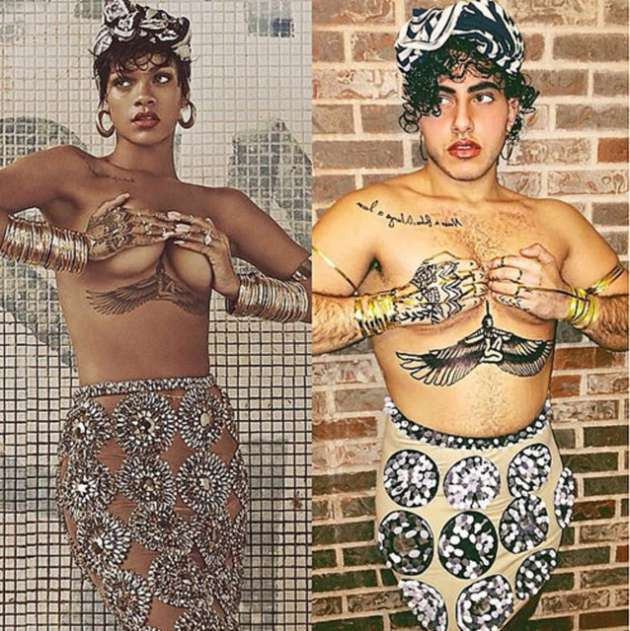 Erkekler bayan starları taklit etmeye çalışırsa... - Resim: 1