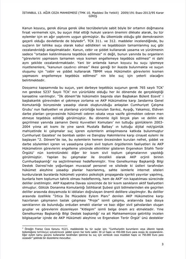 Ergenekon gerekçeli karar açıklandı! İşte kararın önsözü - Resim: 3