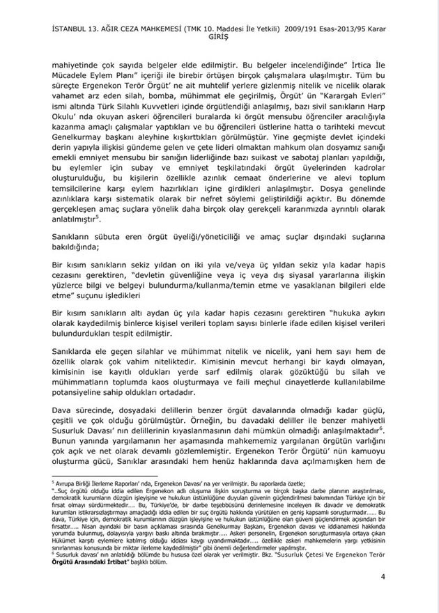 Ergenekon gerekçeli karar açıklandı! İşte kararın önsözü - Resim: 4