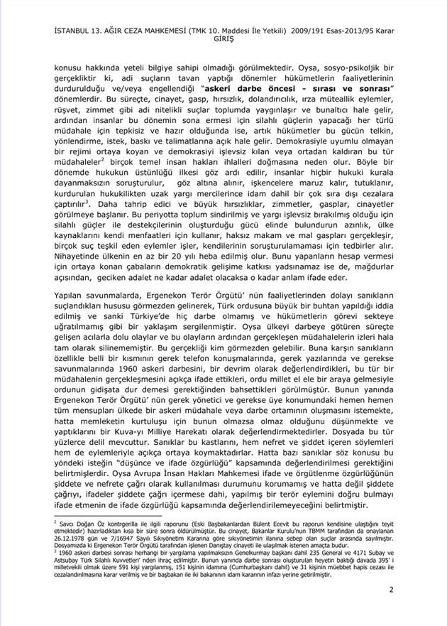 Ergenekon gerekçeli karar açıklandı! İşte kararın önsözü - Resim: 2