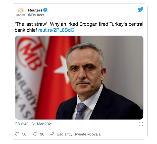 Reuters'ın 'Naci Ağbal' iddiası! Albayrak'ın döviz rezervi satışlarını inceleyecekti - Resim: 0