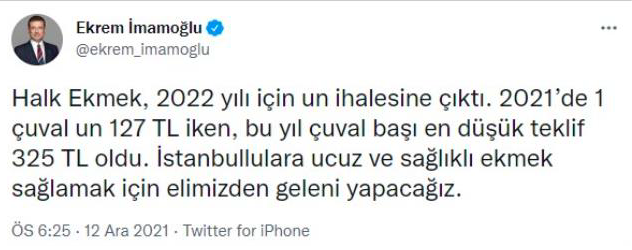 Ekrem İmamoğlu maliyetini açıkladı tam 3 katı! Zam geliyor mu? - Resim: 0