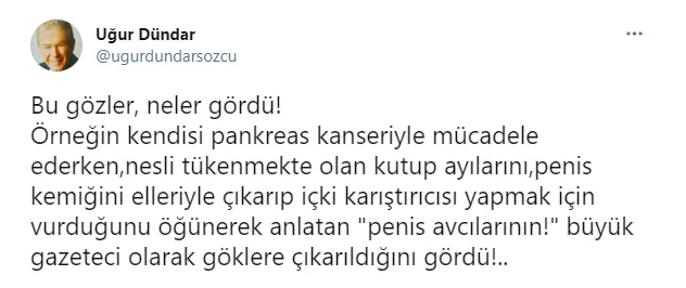 Uğur Dündar'ın 'penis avcısı' dediği gazeteci ortaya çıktı - Resim: 0