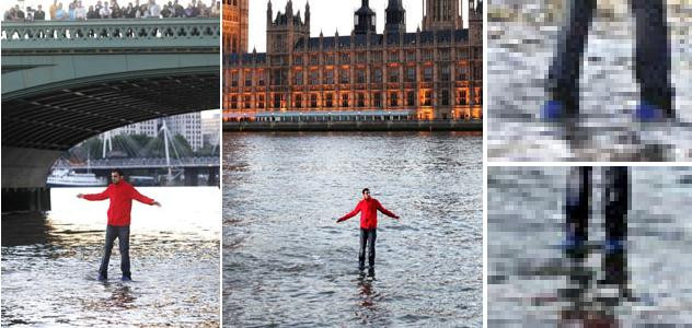 Suyun üstünde yürüyen adamın sırrı ortaya çıktı - Resim: 2