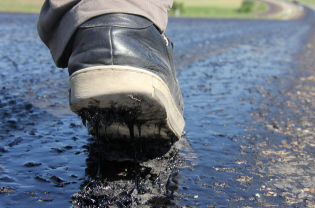Ankara-Kayseri karayolunda asfalt eridi - Resim: 1