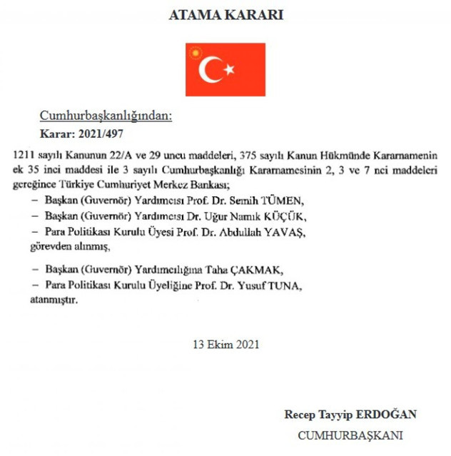 Dolar kuru 9.10'u geçti Merkez Bankası'nda 2 başkan yardımcısı görevden alındı - Resim: 0