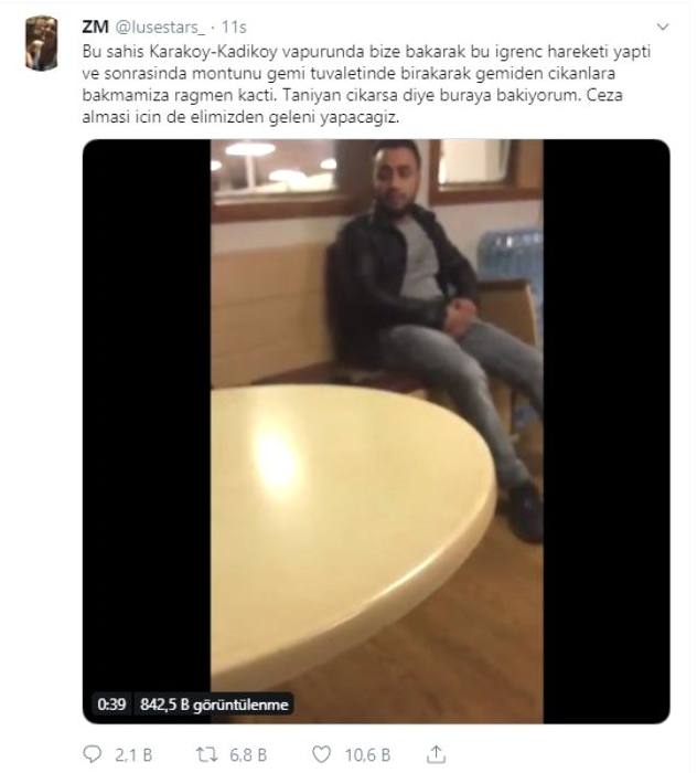 Vapurda iğrenç olay! Herkesin gözü önünde kadınlara bakarak mastürbasyon yaptı - Resim: 0