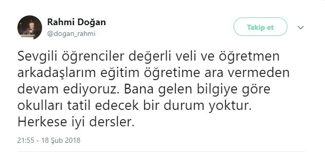 Vali kar tatili vermeyince öğrenciler tepkilerini böyle gösterdi - Resim: 1