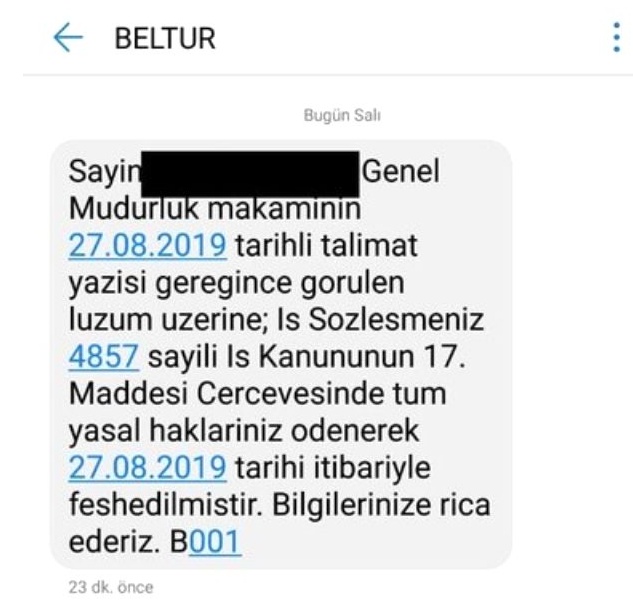 İBB'de işten çıkarmalara devam! BELTUR'da 175 kişi kısa mesajla öğrendi - Resim: 0