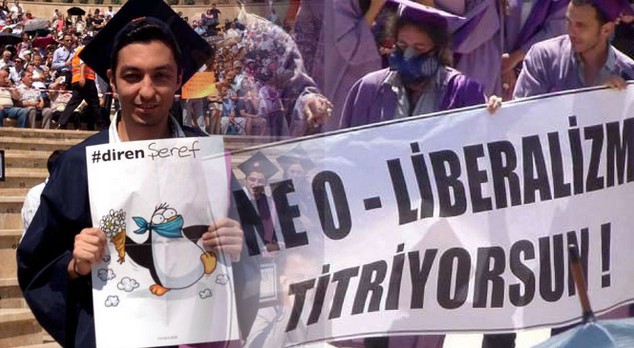 Mezuniyet töreninde direndiler - Resim: 1